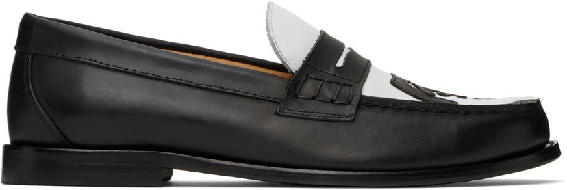 Sneakers og sko KidSuper KidSuper Patchwork Penny Loafers Sort | SS25-SHO-06