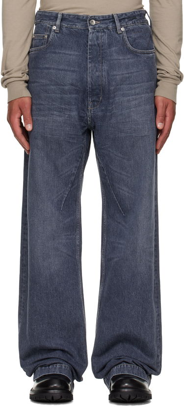 Jeans Rick Owens Jeans Faded Wide-Leg DRKSHDW Concordians Geth Blå | DU02E7351 DGY, 0