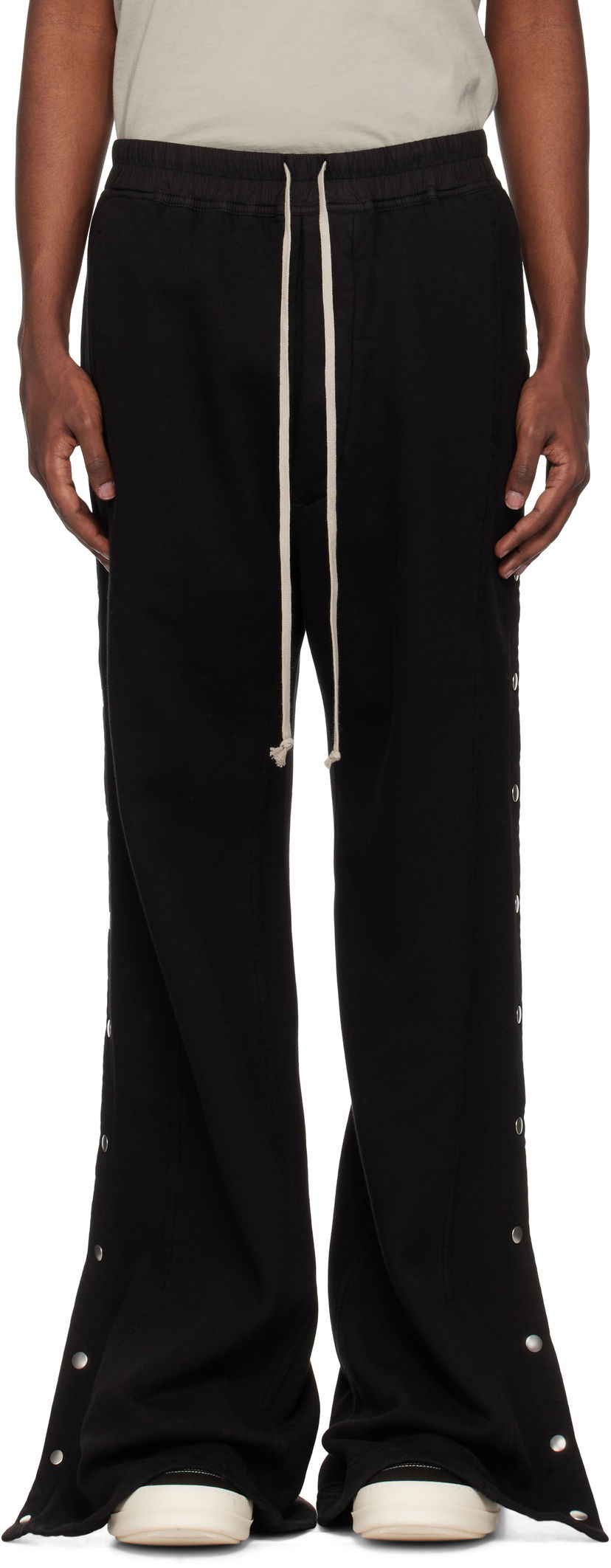Joggingbukser Rick Owens Pusher Sweatpants Sort | DU02D2393 F