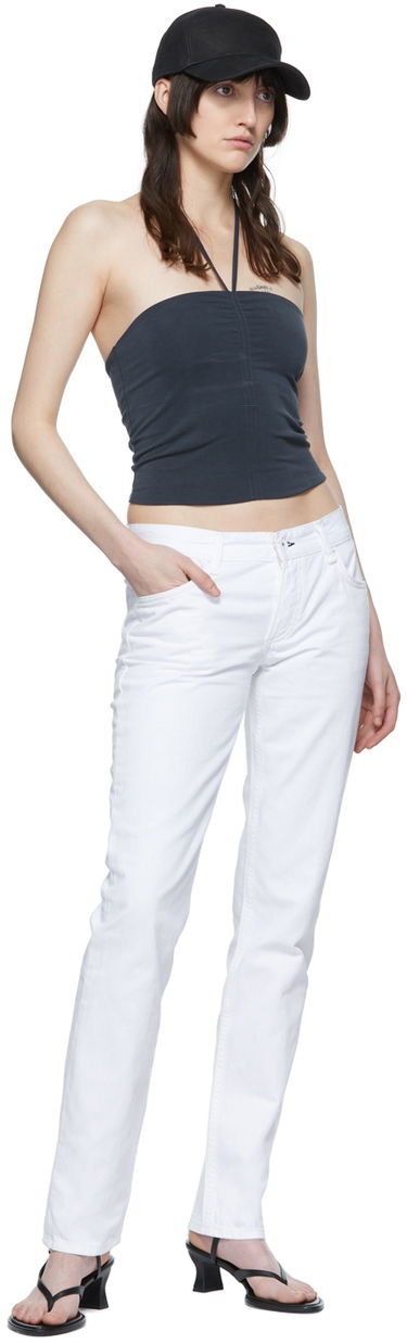 Jeans rag & bone Piper Straight-Leg Jeans Hvid | WDD22P2904SPBW, 3