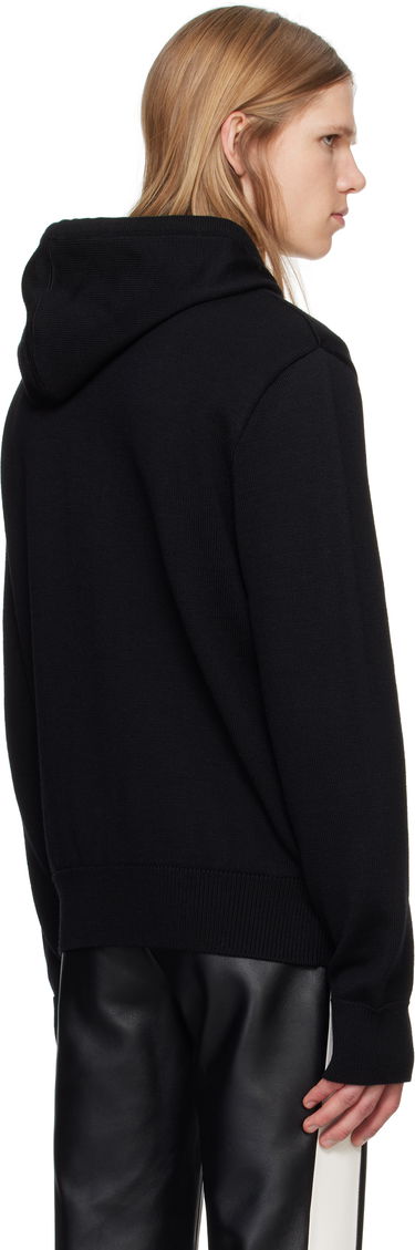Sweatshirt Courrèges Zipped Wool Hoodie Sort | 324MHO034FI0036, 2