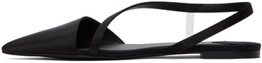 Sneakers og sko Stella McCartney Iconic D'Orsay Satin Flats Sort | 810371E00157, 2