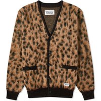Sweater WACKO MARIA Leopard Mohair Cardigan Brun | 23FW-WMK-KN13-BGE, 1