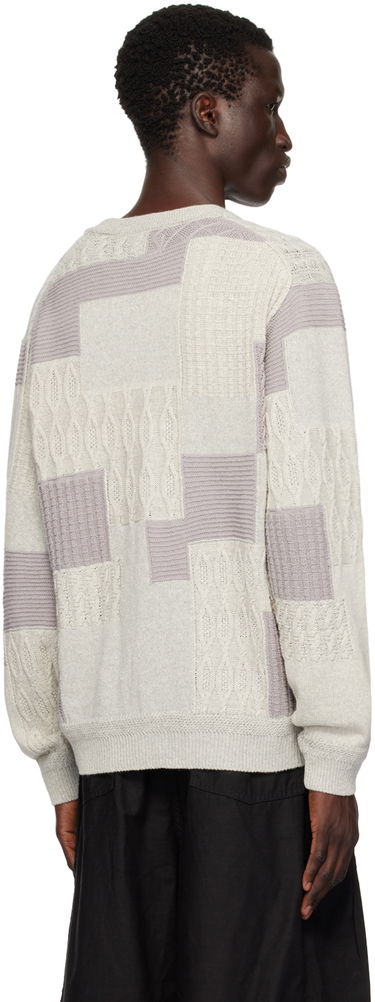 Sweater BEAMS BEAMS PLUS Patchwork Cardigan Grå | 3815-0173-156, 2