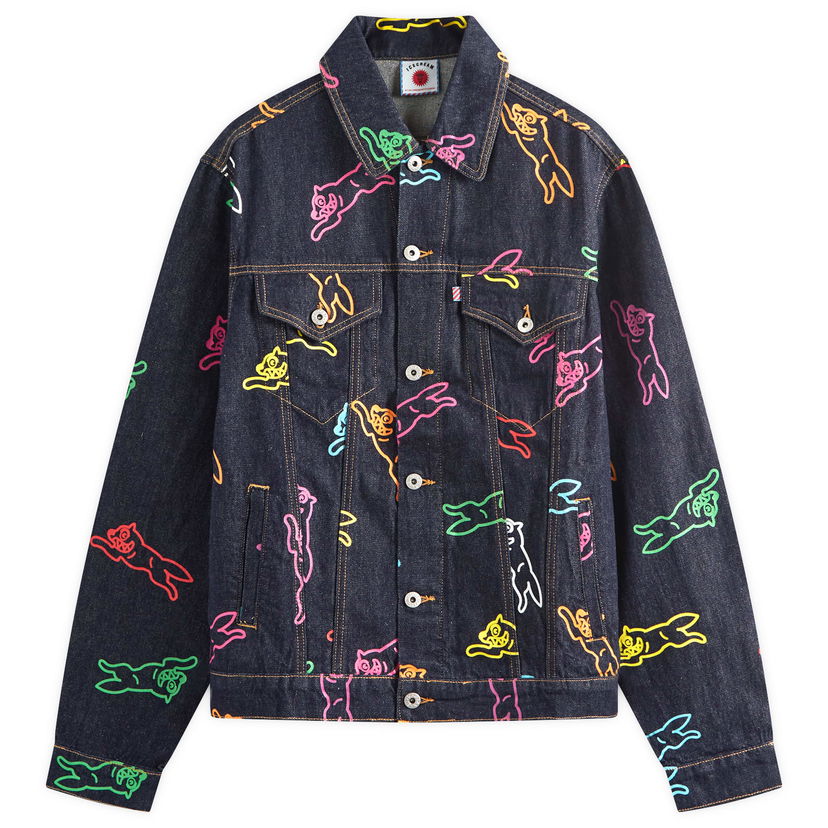 Jakke BBC IceCream ICECREAM A/O Running Dog Denim Trucker Jacket Blå | IC24245-MU