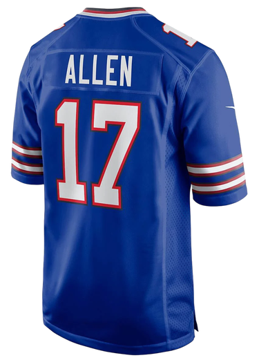 Jersey Nike NFL Buffalo Bills Josh Allen 17 Home Game Jersey Blå | 67NM-BBGH-81F-2NH, 2