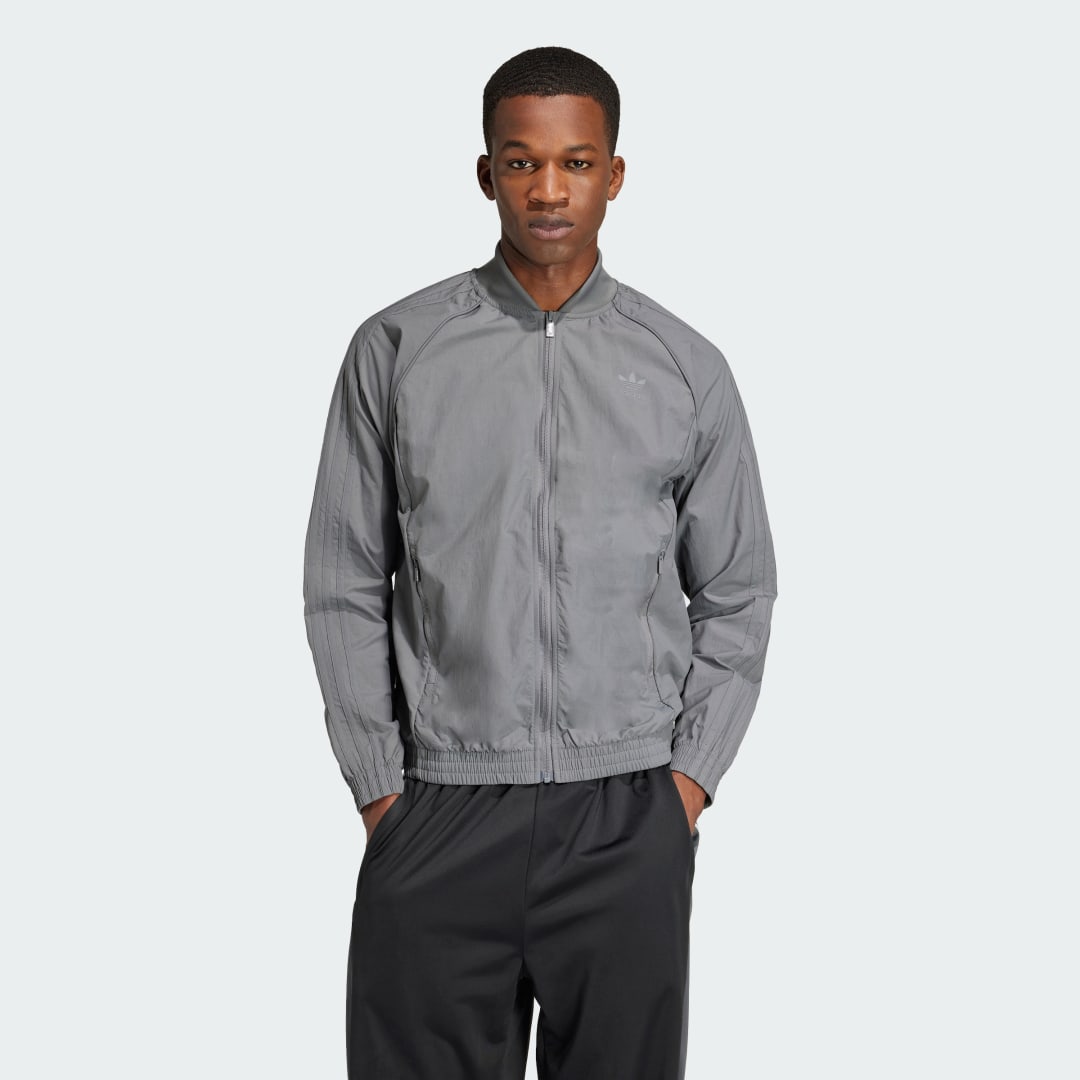 Bomberjakke adidas Performance Woven Track Top Grå | IZ2112, 0