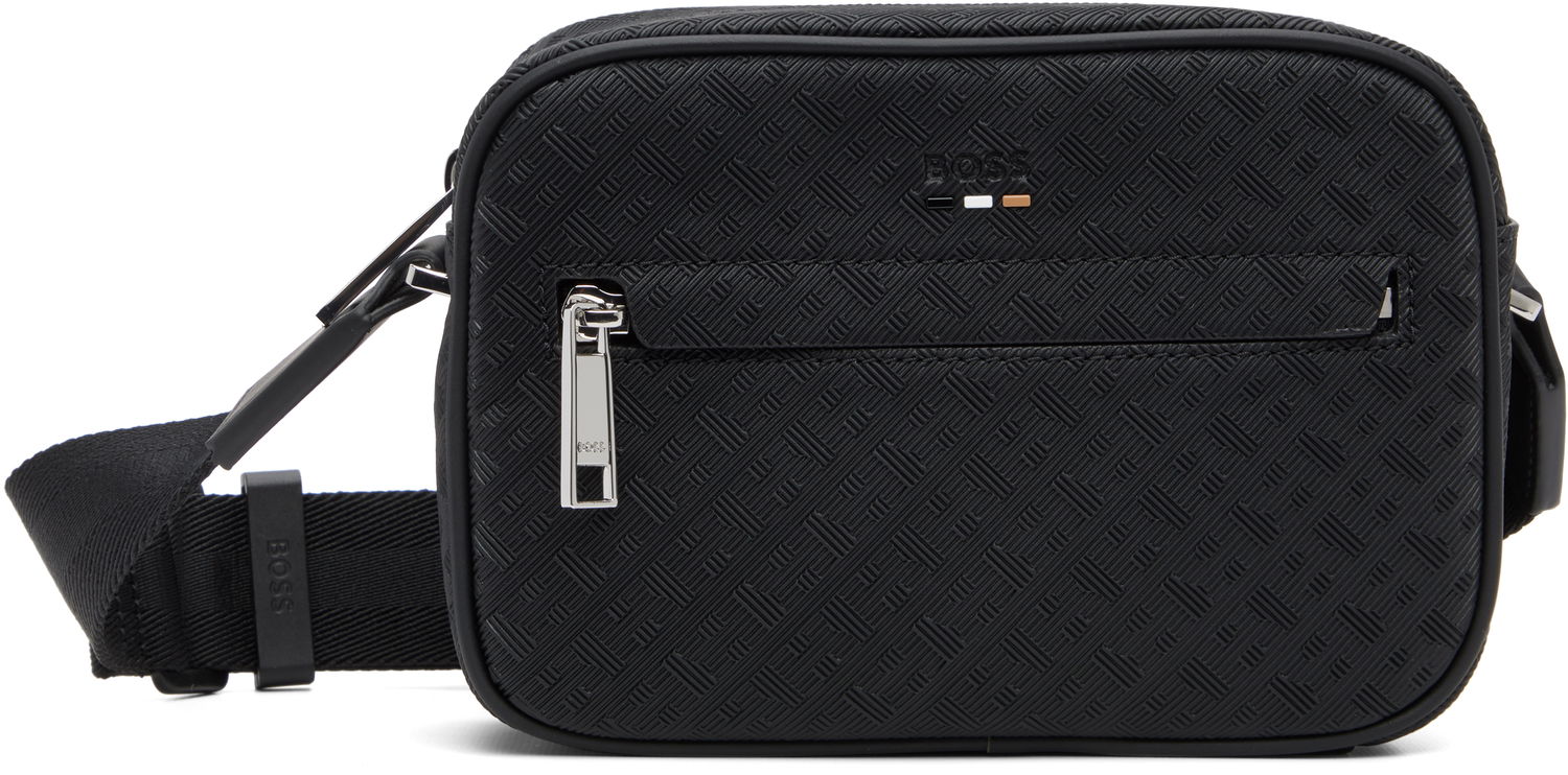 Skuldertaske BOSS Embossed Geometric Pattern Crossbody Bag Sort | 50548071, 0