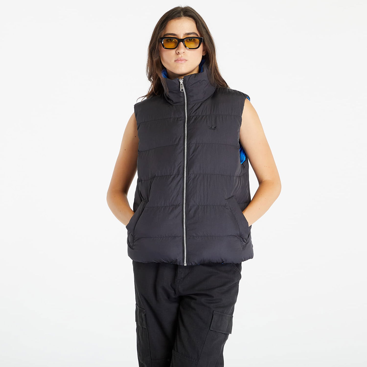 Vest adidas Originals Rever Vegan Vest Black/ Royal Blue Blå | II8465, 0