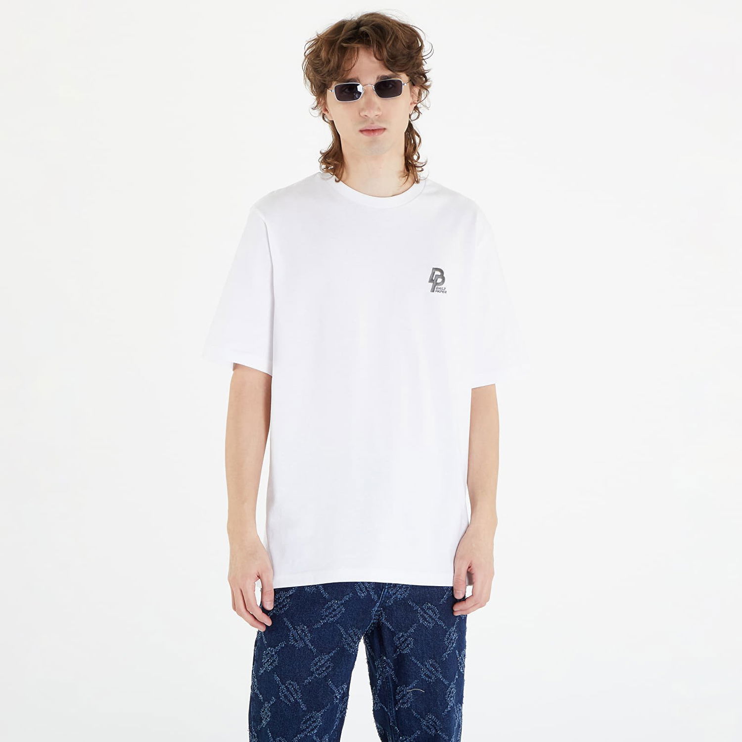 T-shirt DAILY PAPER Eli Short Sleeve T-Shirt Hvid | 2412011, 0