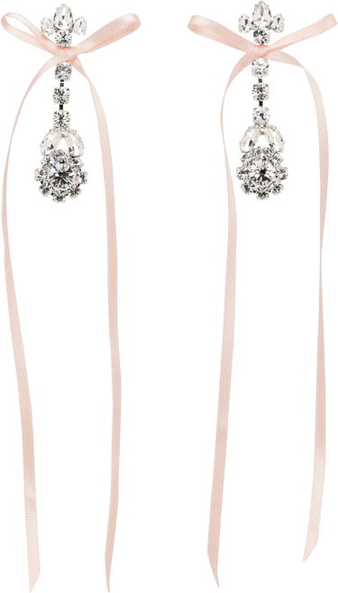 Øreringe Simone Rocha Simone Rocha Victorian Bow Ribbon Drip Earrings Lyserød | ERG526 0903, 0
