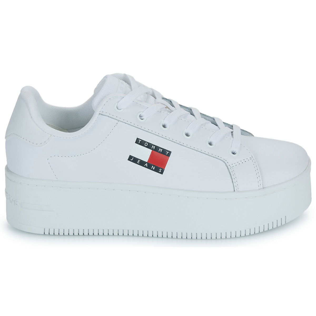 Sneakers og sko Tommy Hilfiger Shoes (Trainers) Tommy Jeans TJW FLATFORM ESS Hvid | EN0EN02518-YBS, 1