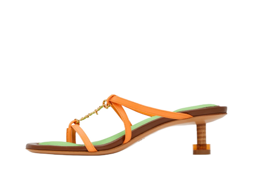 Sneakers og sko Jacquemus Le Raphia 'Les Sandales Basses Pralu' Heels "Orange" Orange | 23E231FO053-3073