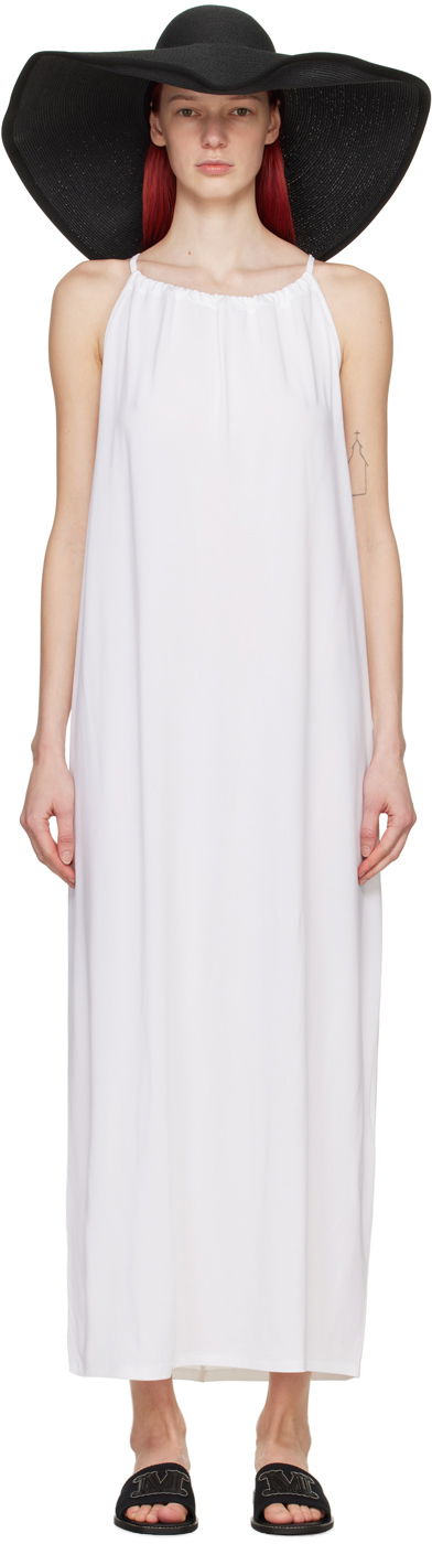 Kjole Max Mara Max Mara Garda Midi Dress Hvid | 2416621029600