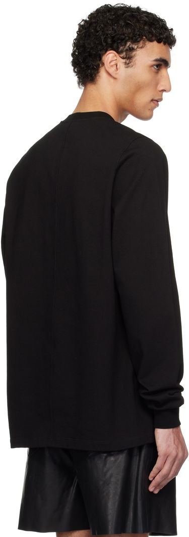 Sweater Rick Owens Rick Owens Hollywood Short Crewneck Long Sleeve Sweatshirt Sort | RU01E5277 BA, 2