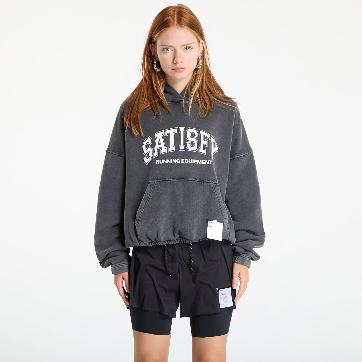 Sweatshirt Satisfy Satisfy SoftCell Hoodie Grå | 11046-AB-SAC, 0