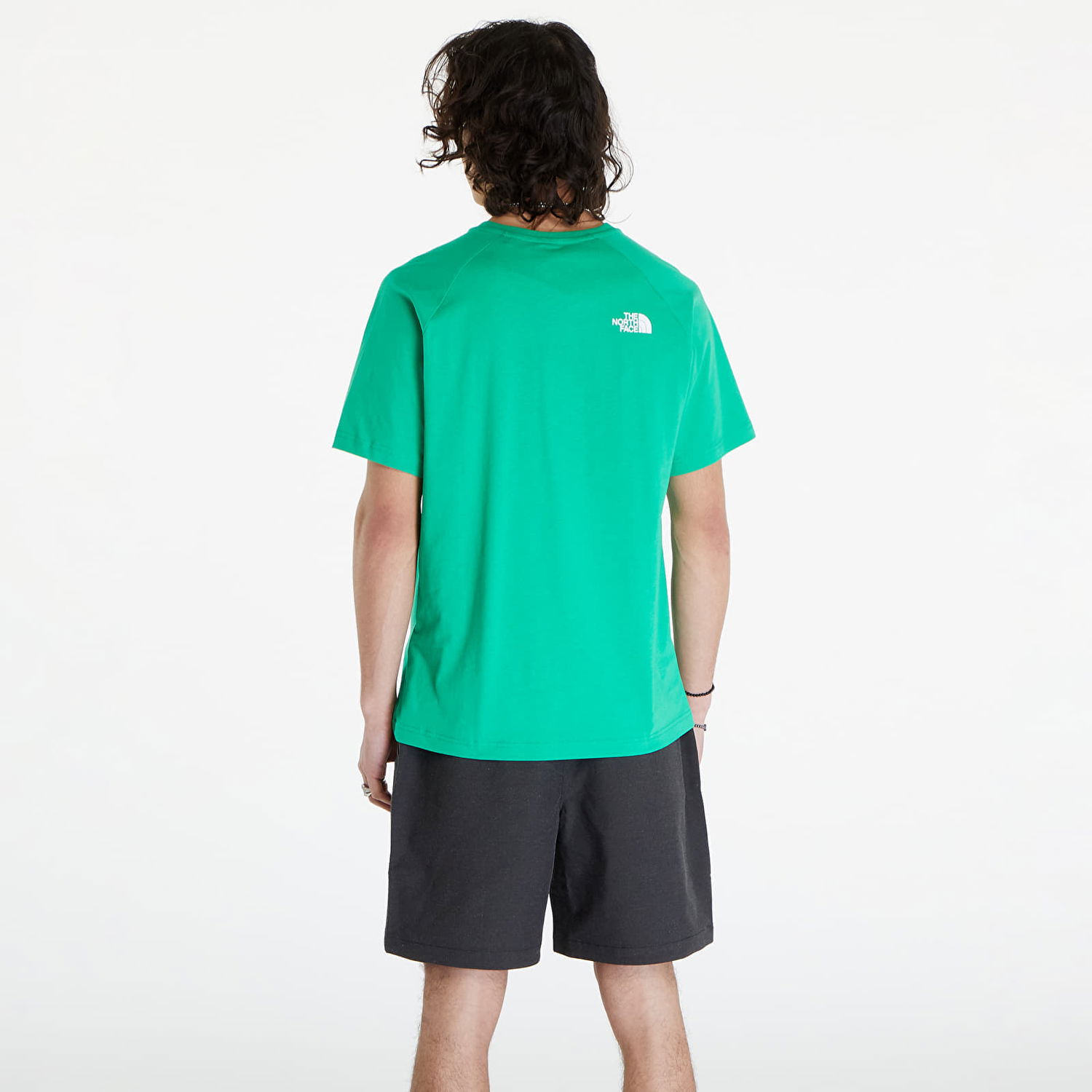 T-shirt The North Face S/S Raglan Redbox Tee Optic Emerald Grøn | NF0A87NJPO81, 1