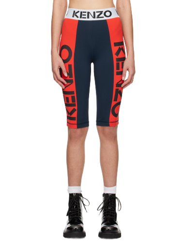 Shorts KENZO Paris Printed Shorts Mørkeblå | FD52PA7044SN