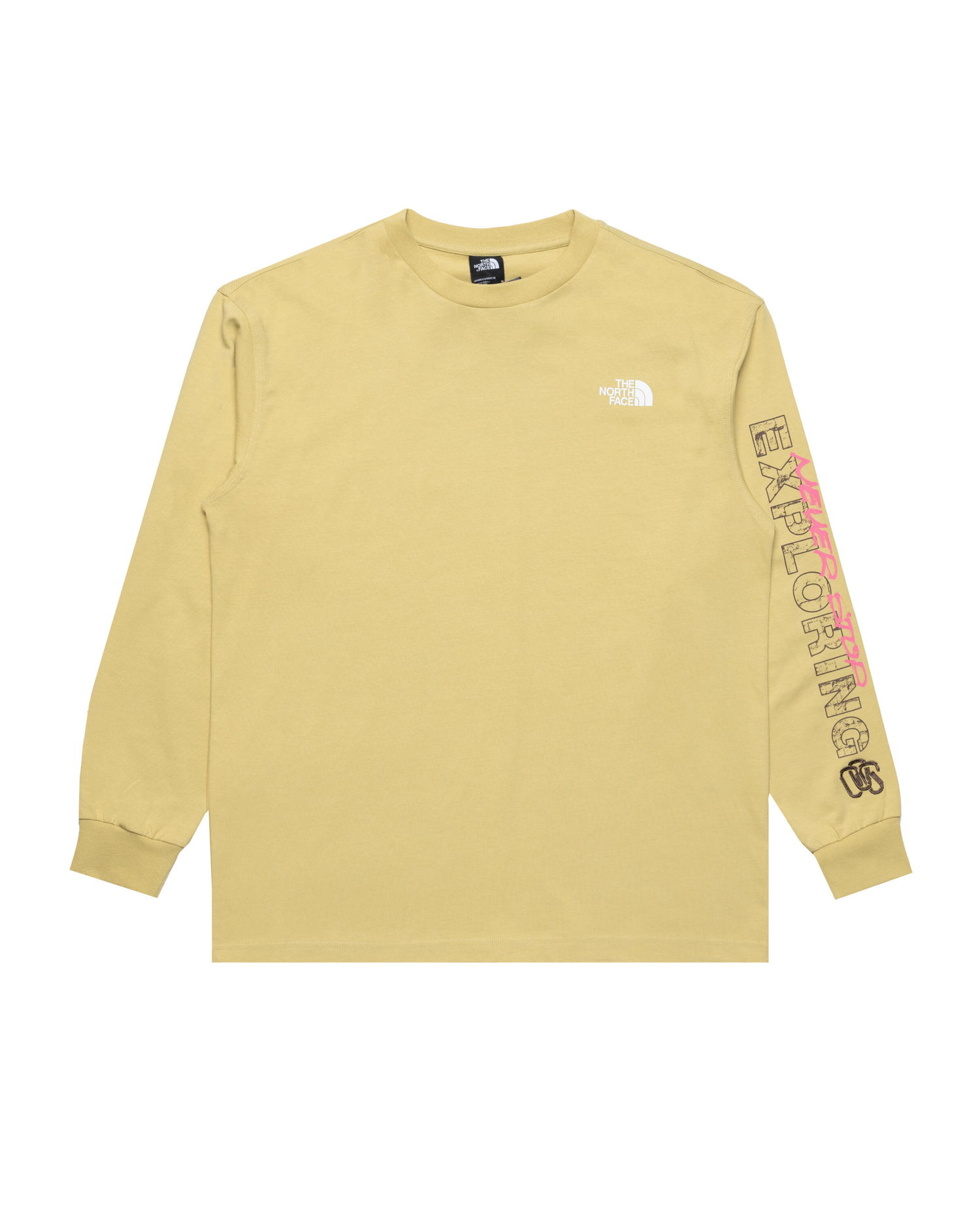 T-shirt The North Face NSE Oversized Long Sleeve T-Shirt Gul | NF0A8C3Z0UO1, 0