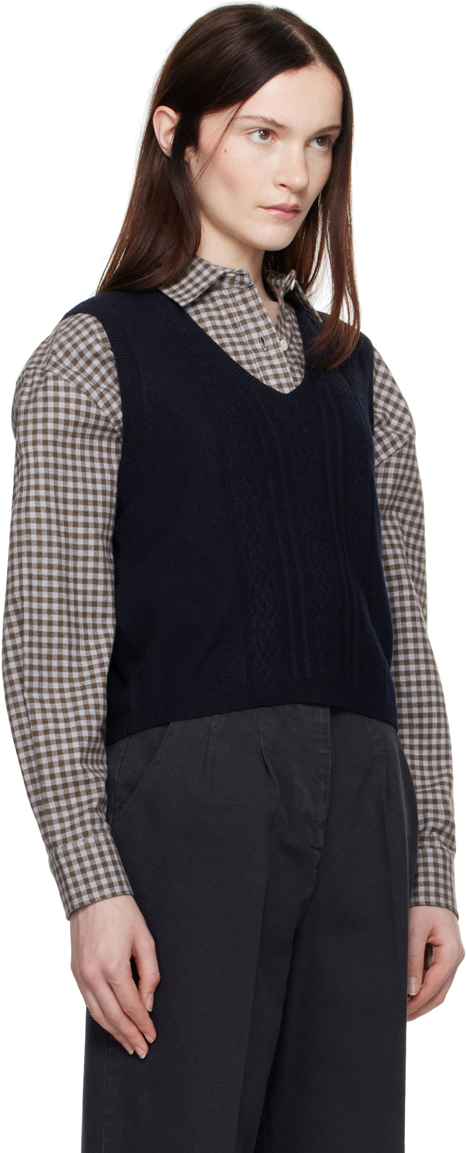 Vest A.P.C. Coco Knit Vest Mørkeblå | WVBDV-F22326, 1