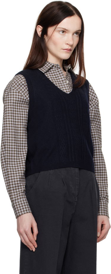 Vest A.P.C. Coco Knit Vest Mørkeblå | WVBDV-F22326, 1