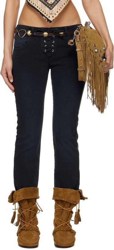 Jeans ISABEL MARANT Isabel Marant Vanel Lace-Up Jeans Sort | PA0544FB-C2H02I, 0
