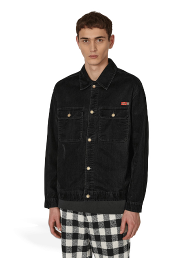 Jakke Dickies Opening Ceremony x Flocked Jacket Sort | DK0A4Y4Y BLK1