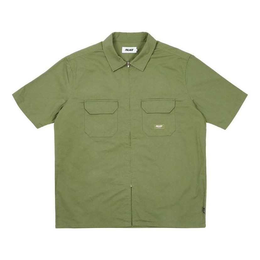 Skjorte Palace Palace D-man Zip Shirt Grøn | P26SH036