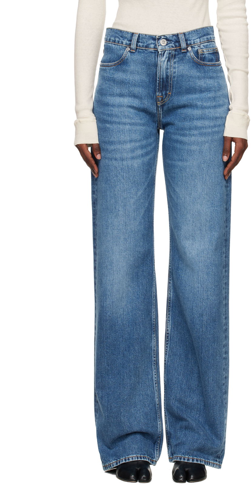 Jeans OUR LEGACY Wata Cut Wide-Leg Jeans Blå | W4255FR