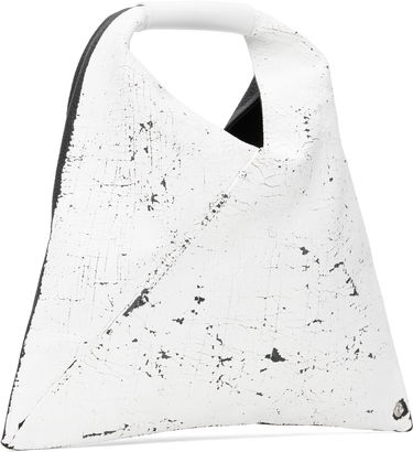 Håndtaske Maison Margiela MM6 Maison Margiela Triangle Mini Tote Bag Hvid | SB6WD0013 P8333, 3