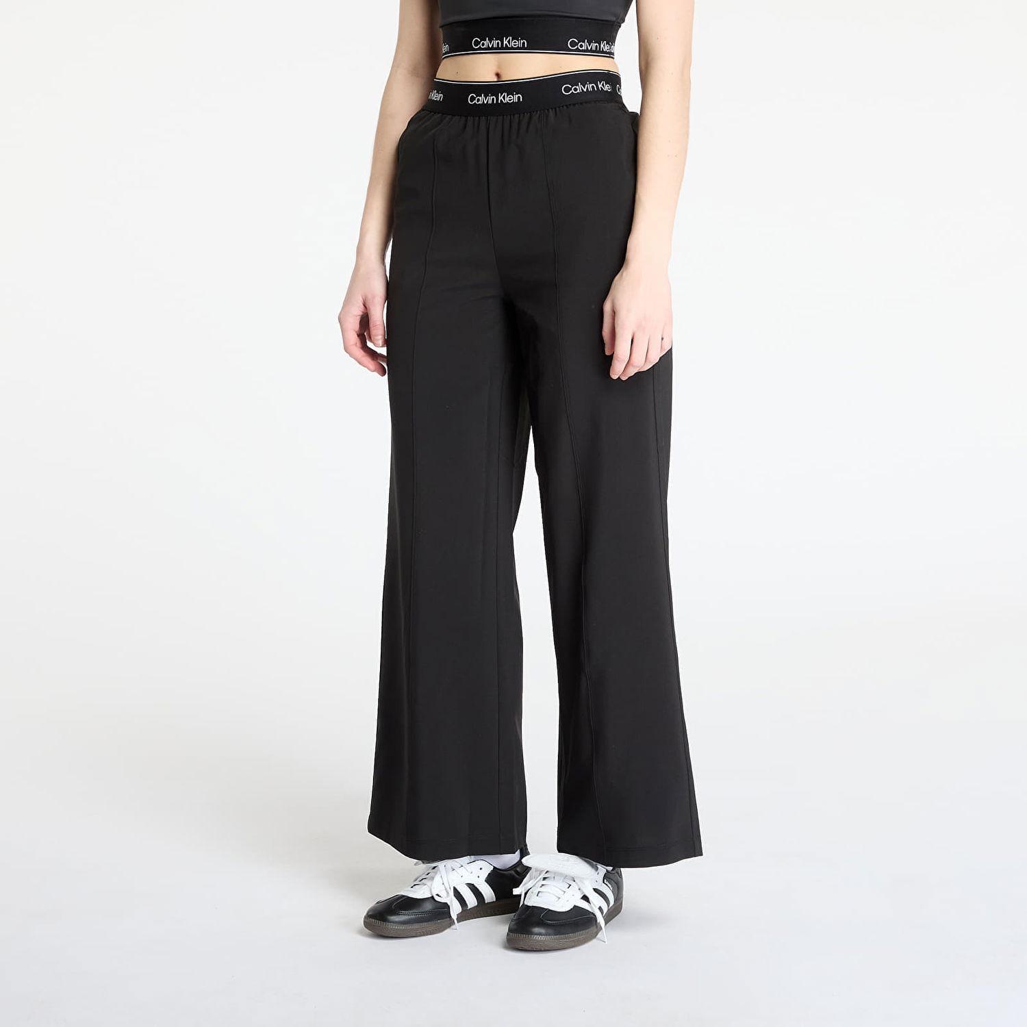 Bukser CALVIN KLEIN Calvin Klein Wide Leg Pants Sort | 00GWF4P606-UB1, 0