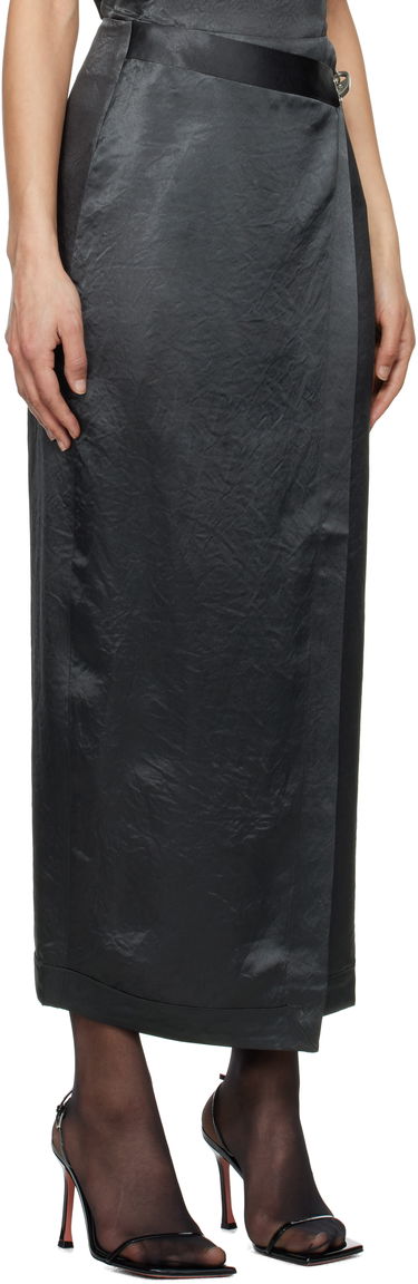 Nederdel Nanushka Nanushka Grisel Maxi Wrap Skirt Sort | NW25RSSK03277, 1