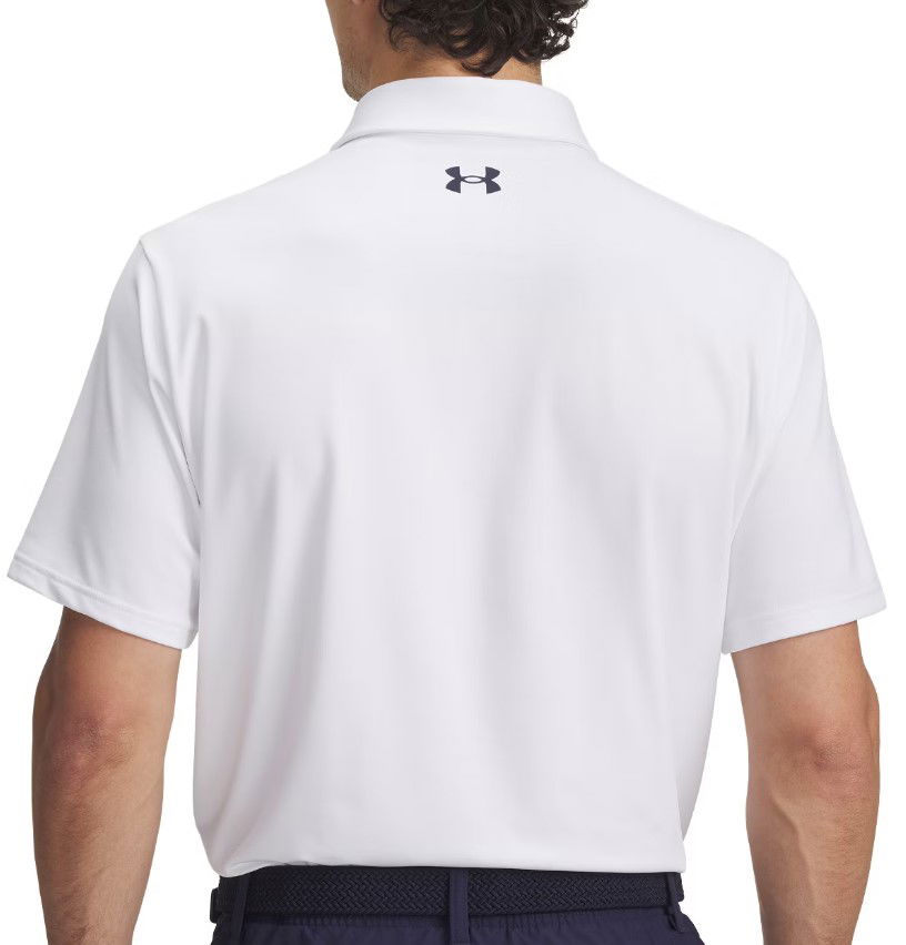Polo skjorte Under Armour Playoff 3.0 Stripe Polo Shirt Hvid | 1378676-103, 1