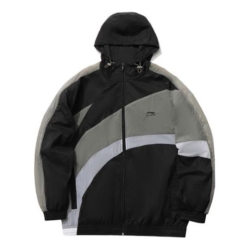 Vindjakke Li-Ning Logo Sports Windbreaker Sort | AFDR153-4