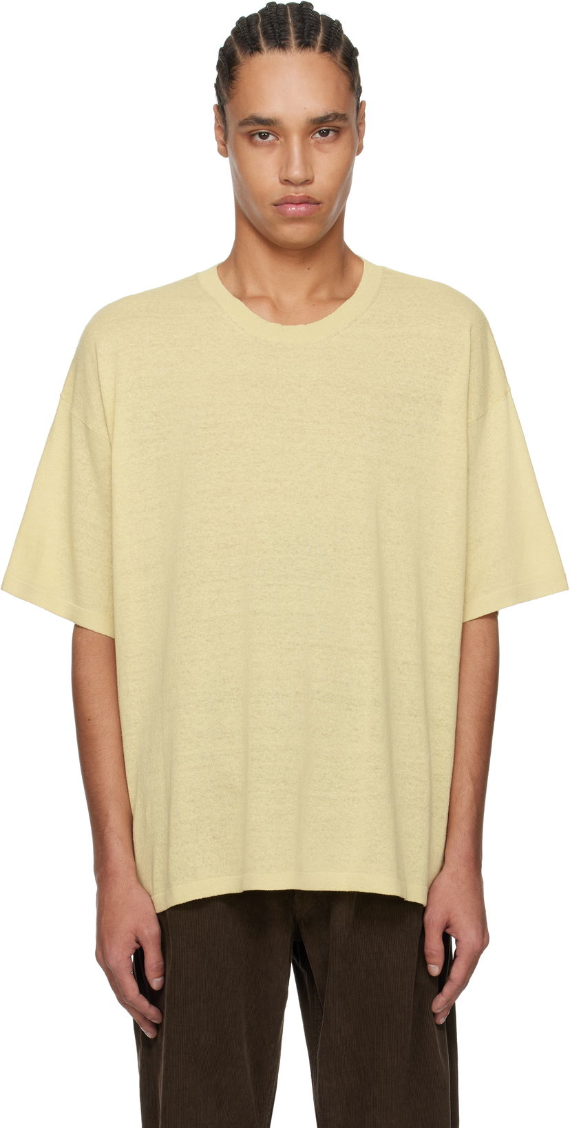 T-shirt The Row The Row Stockton T-Shirt Gul | 912-Y901