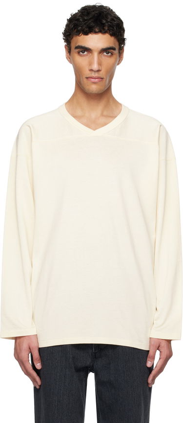 Sweater NANAMICA nanamica Rayon Cotton Long Sleeve T-Shirt Beige | S25SH015U, 0