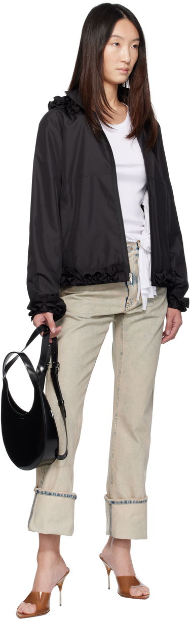 Jakke Coperni Coperni Pleated Ribbon Jacket Sort | COPOW43F3037, 3