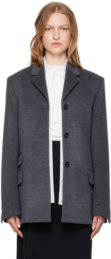 Jakke TOTEME Straight Wool Blazer Grå | 244-WRZ0045-FB0283, 0