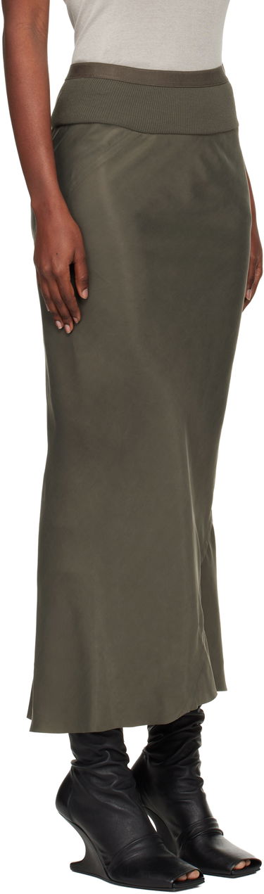 Nederdel Rick Owens Concordians Calf Bias Midi Skirt Grøn | RP02E4334 HSCH, 1