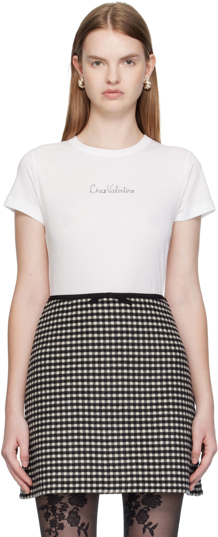 T-shirt Valentino Valentino Cotton T-Shirt Hvid | 7B3MG25G9L9