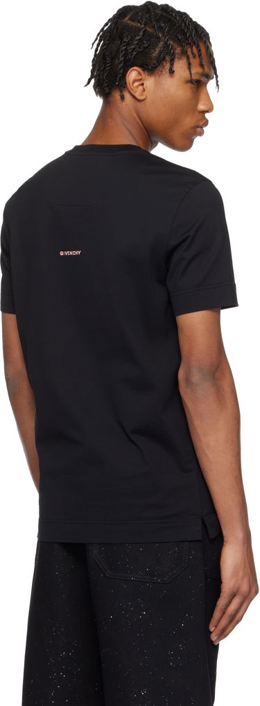 T-shirt Givenchy Givenchy Slim-Fit 4G Embroidered T-Shirt Sort | BM716G3YCD024, 2