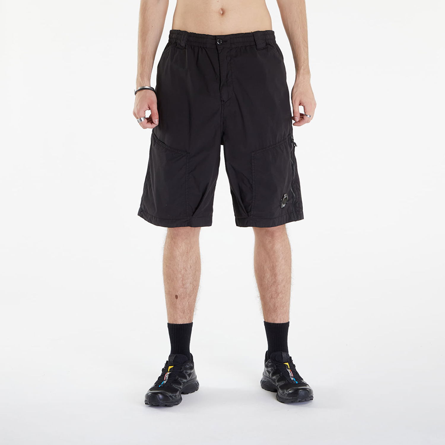 Cargo bukser C.P. Company Cargo Shorts Black Sort | 16CMBE073A006439G-999, 0