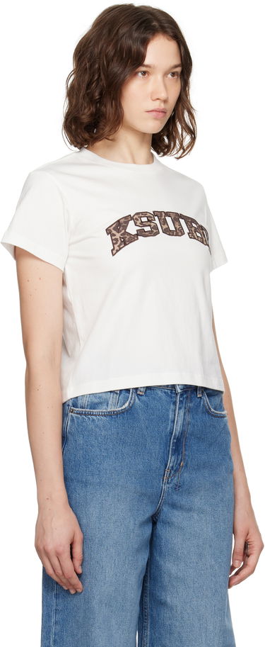 T-shirt Ksubi Ksubi Leo Shrunken Short Sleeve T-Shirt Hvid | WPF25TE002, 1