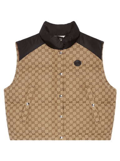 Vest Gucci Puffer Vest Brun | 717547 Z9AAT 2184
