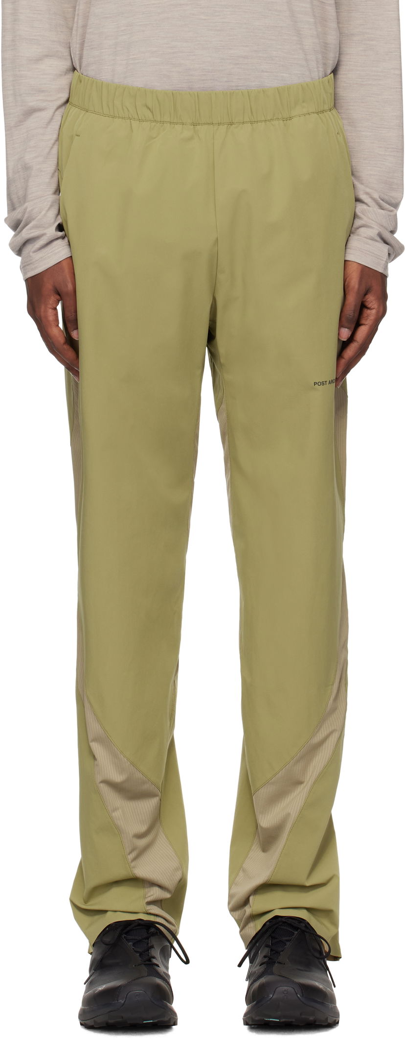 Joggingbukser Post Archive Faction (PAF) Running Track Pants Grøn | 1UE10091898