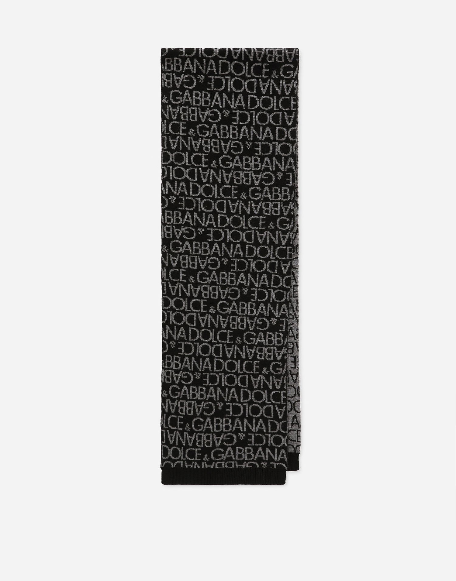 Sokker Dolce & Gabbana Dolce & Gabbana Jacquard Knit Scarf Sort | LBKAD6JCVQ5S9000, 0