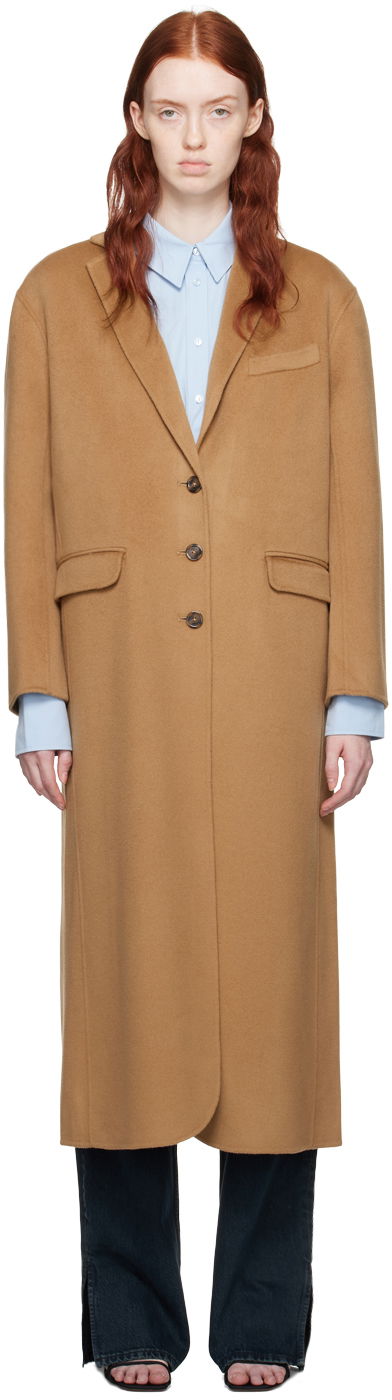 Frakker Anine Bing Quinn Long Wool Coat Beige | A-01-4163-200