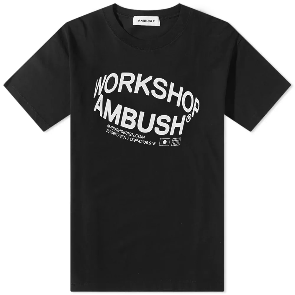 T-shirt Ambush Revolve Logo Tee Sort | BMAA064S23JER0011004, 0