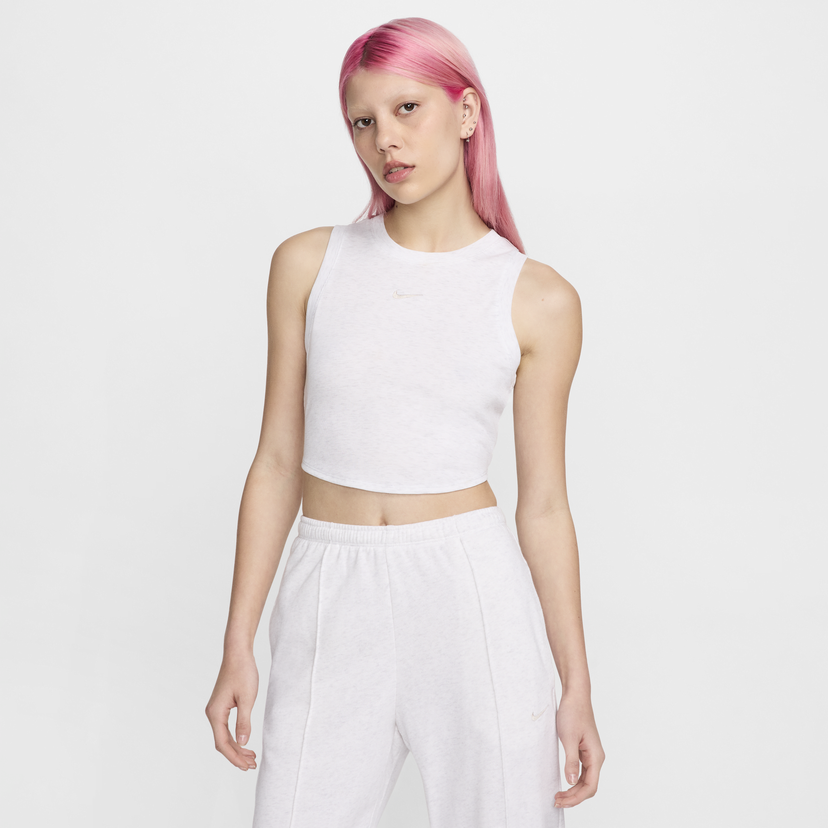 Crop top Nike Sportswear Chill Knit Beige | FB8279-051