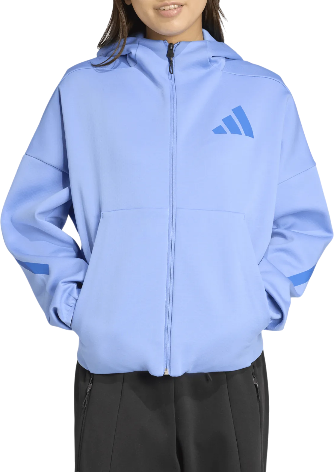 Sweatshirt adidas Performance Sportswear Z.N.E. Full-Zip Hoodie Blå | jw5319, 0